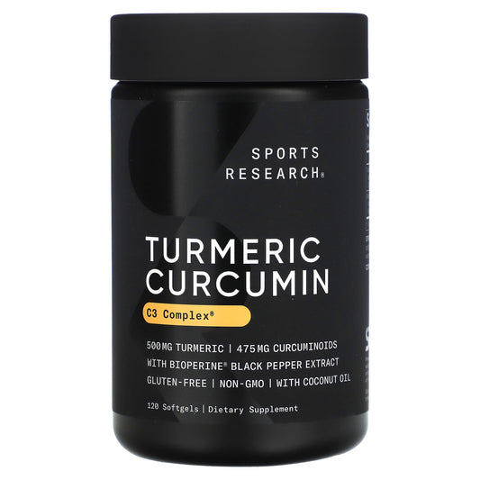 Sports Research-Turmeric Curcumin-500 mg-120 Softgels