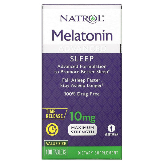 Natrol-Melatonin Sleep-Time Release-10 mg-100 Tablets