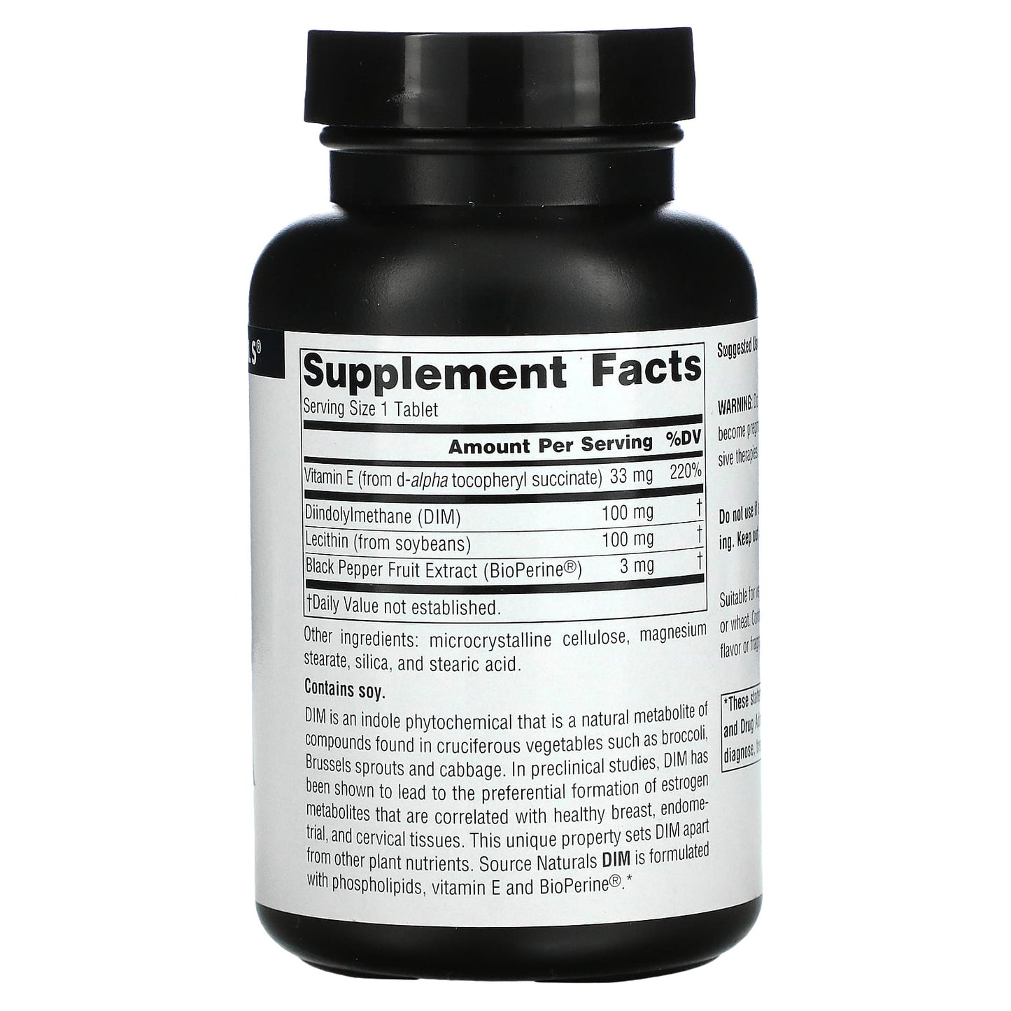 Source Naturals, DIM (Diindolylmethane), 100 mg, 120 Tablets