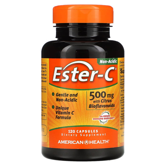 American Health-Ester-C with Citrus Bioflavonoids-500 mg-120 Capsules (250 mg per Capsule)