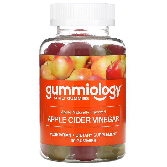 Gummiology-Adult Apple Cider Vinegar Gummies-Natural Apple Flavor-90 Vegetarian Gummies