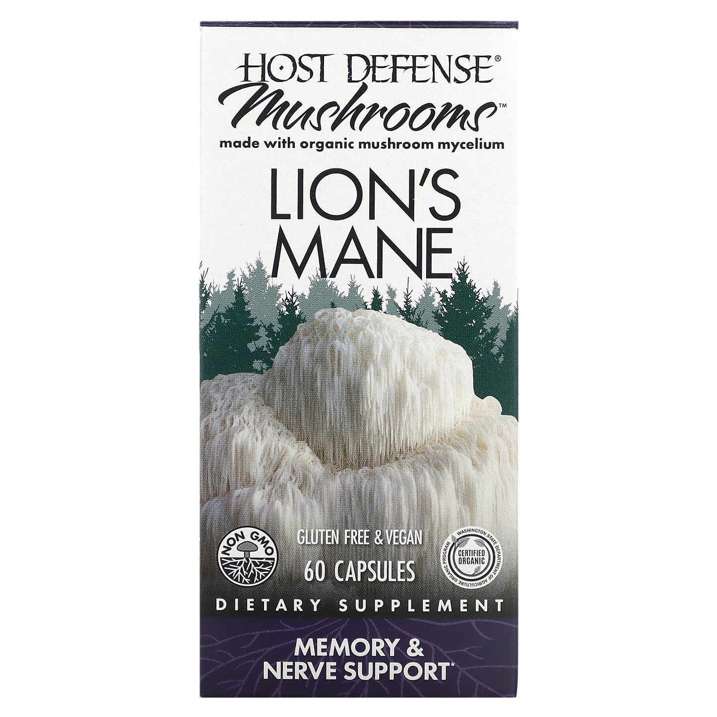 Fungi Perfecti-Mushrooms-Lion's Mane-60 Capsules