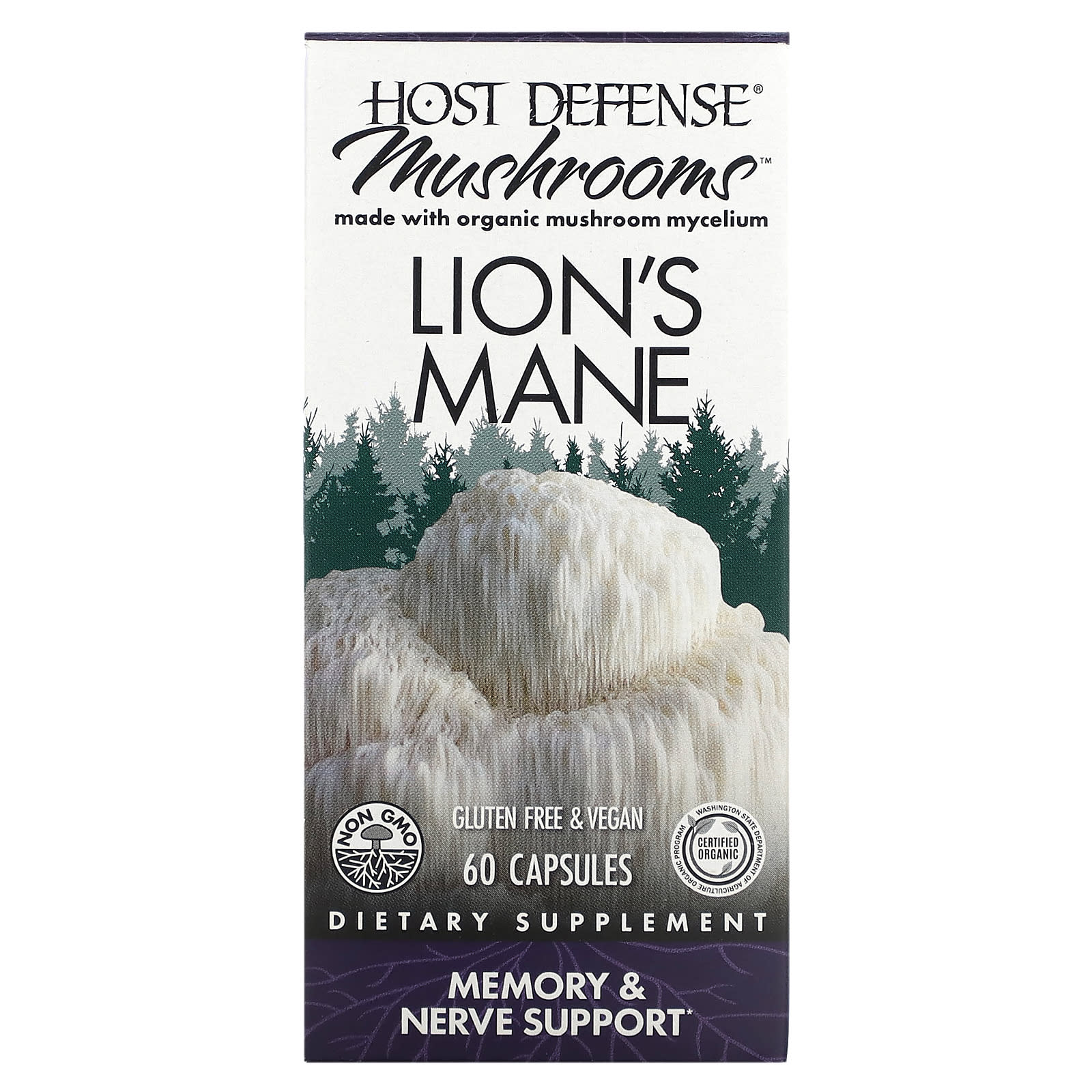 Fungi Perfecti-Mushrooms-Lion's Mane-60 Capsules