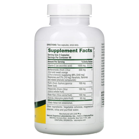 NaturesPlus, Super C Complex, 180 Capsules