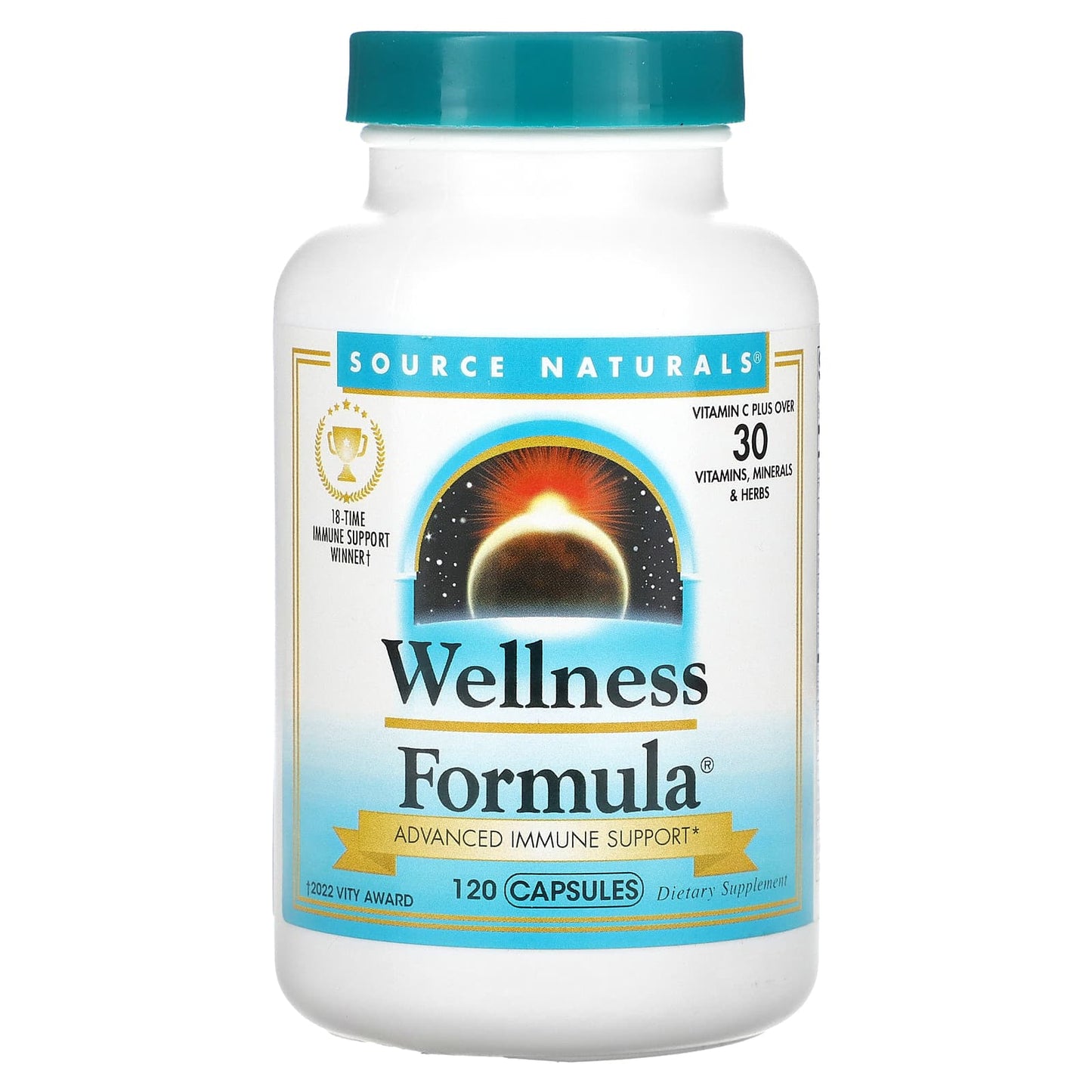 Source Naturals-Wellness Formula-Advanced Immune Support -120 Capsules