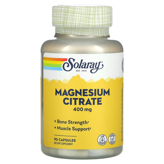 Solaray-Magnesium Citrate-400 mg-90 Capsules (133 mg per Capsule)