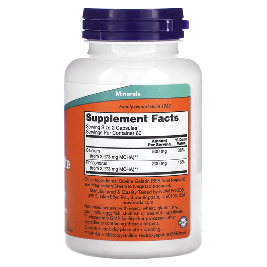NOW Foods, Calcium Hydroxyapatite Caps, 120 Capsules