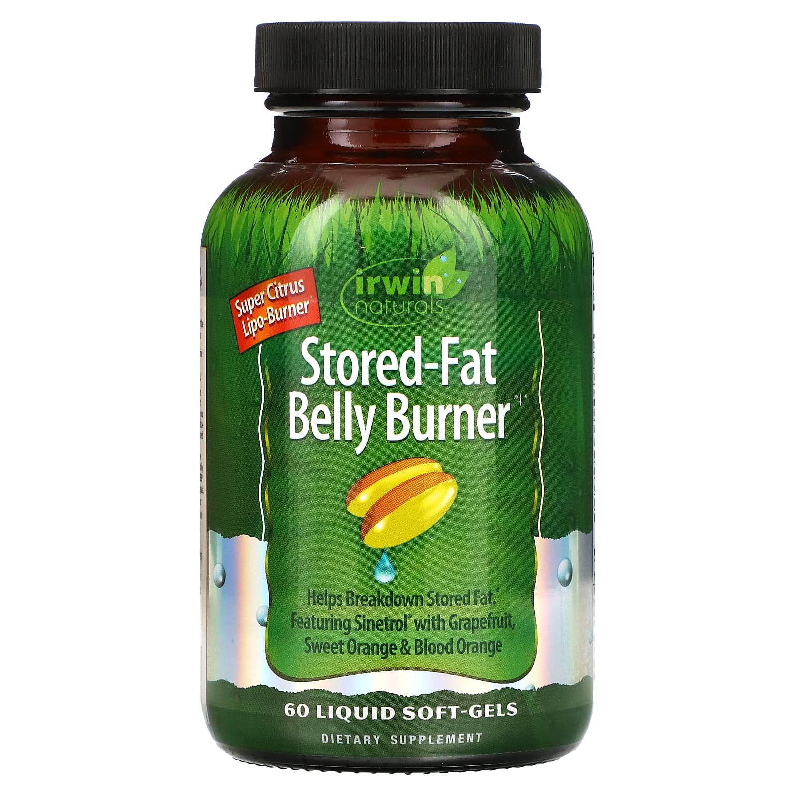 Irwin Naturals-Stored-Fat Belly Burner-60 Liquid Soft-Gels