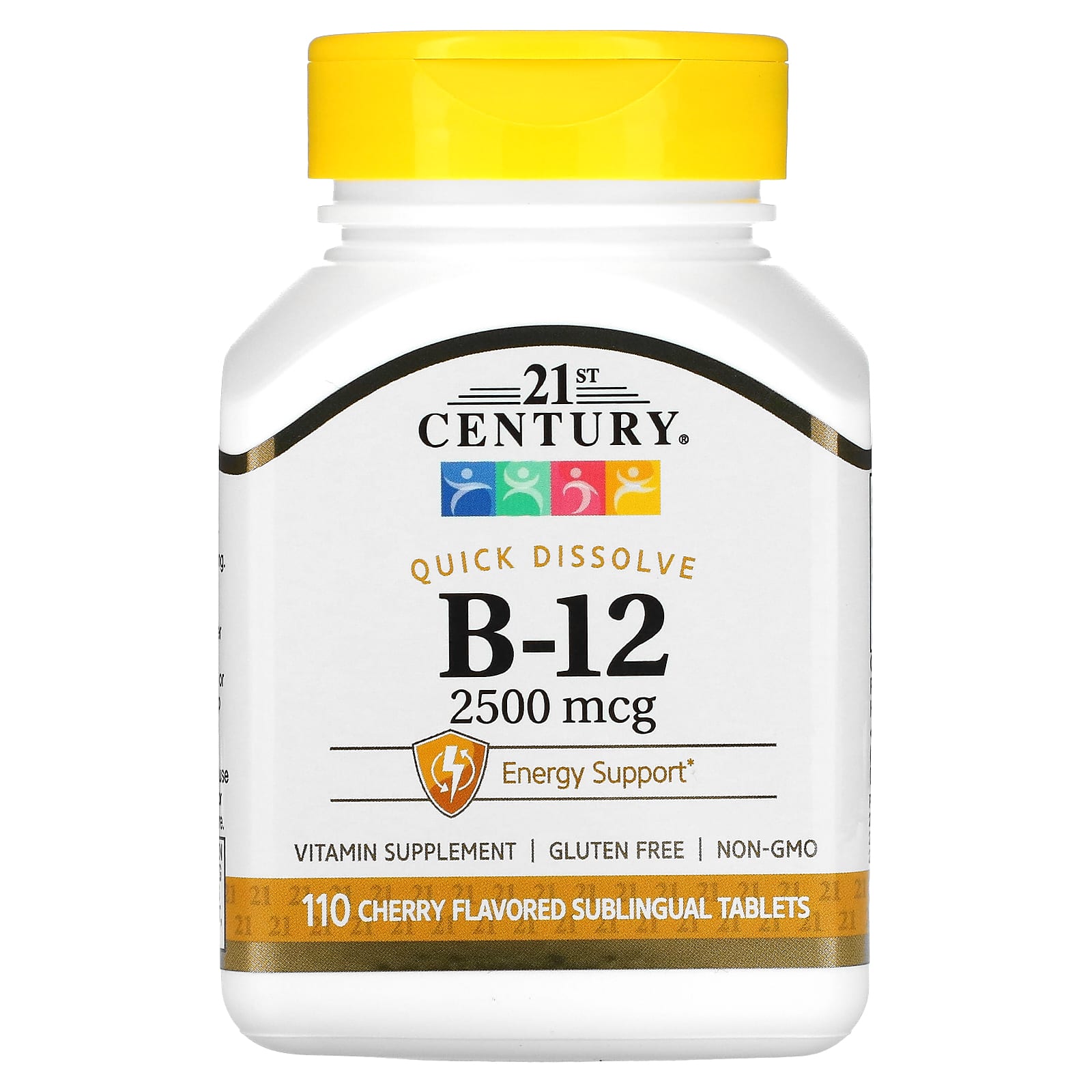 21st Century-B-12-Cherry-2,500 mcg-110 Sublingual Tablets