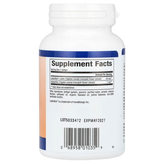 Natural Factors, Lutein, 40 mg, 60 Softgels