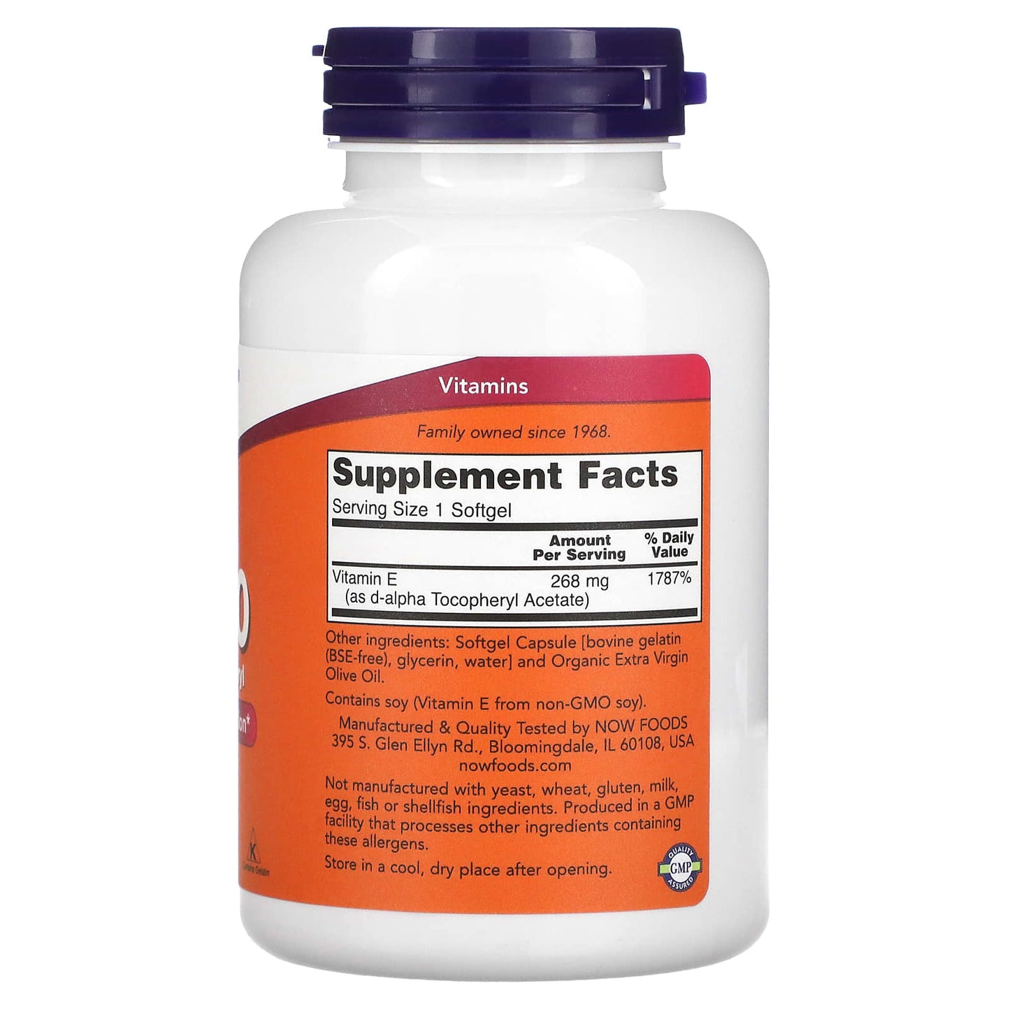 NOW Foods, E-400, 268 mg (400 IU), 250 Softgels