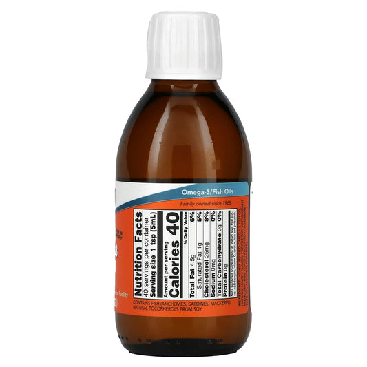 NOW Foods, Omega-3 Fish Oil, Lemon , 7 fl oz (200 ml)
