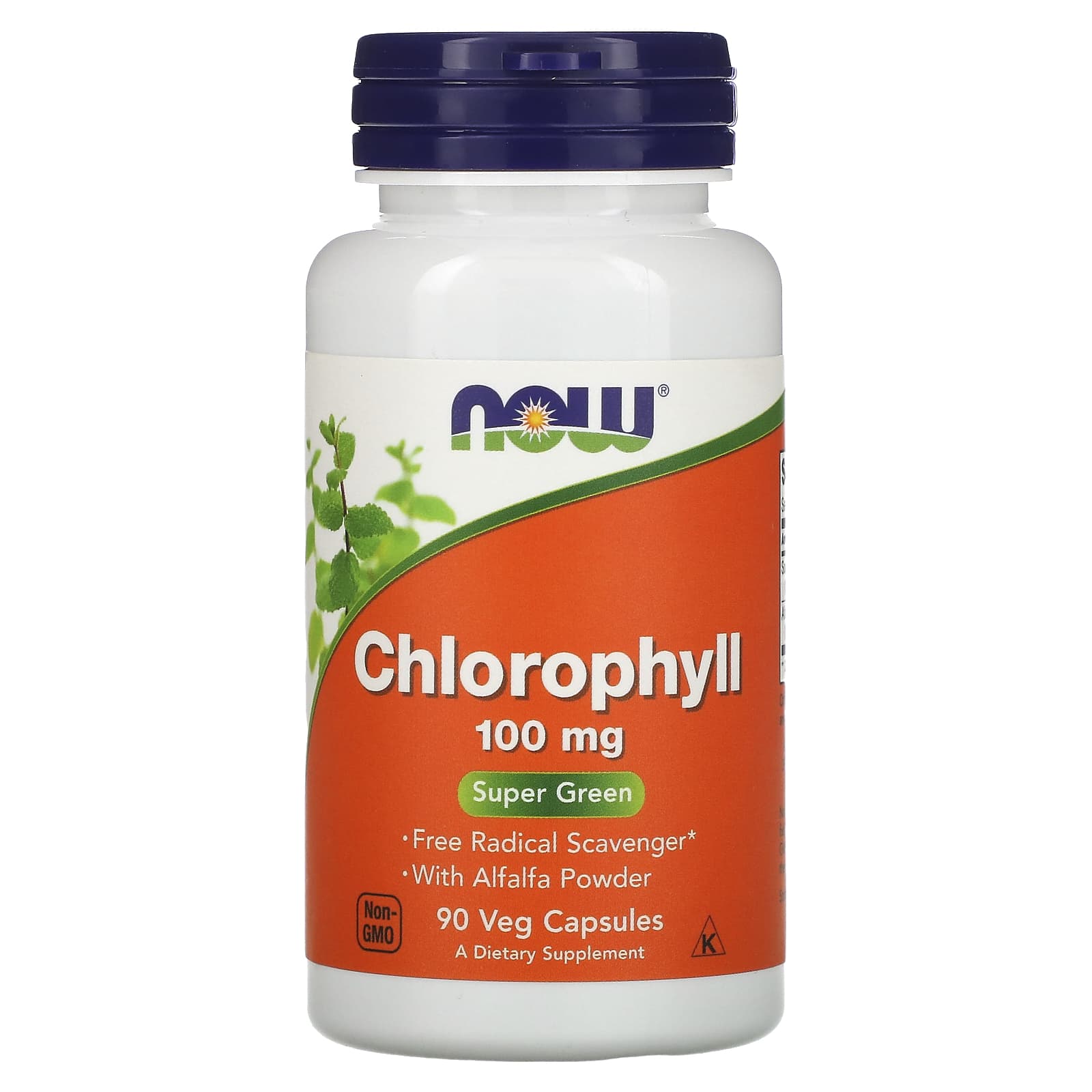 NOW Foods-Chlorophyll-100 mg-90 Veg Capsules