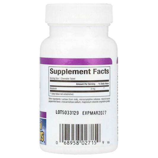 Natural Factors, Stress-Relax, Melatonin, 3 mg, 90 Chewable Tablets