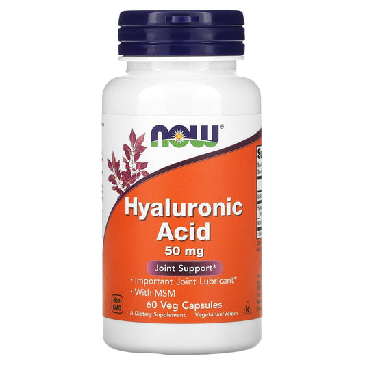 NOW Foods-Hyaluronic Acid-50 mg-60 Veg Capsules