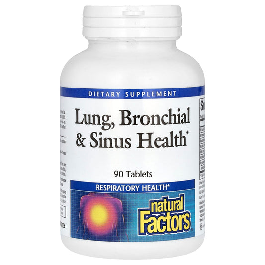 Natural Factors-Lung-Bronchial & Sinus Health-90 Tablets