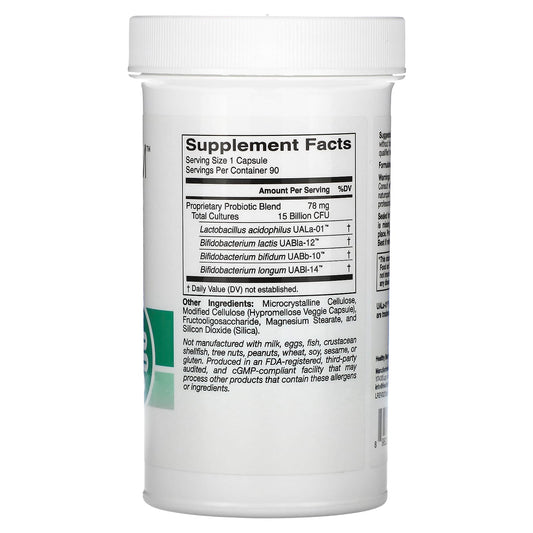 HealthyBiom, Adult Probiotics, 15 Billion CFUs, 90 Veggie Capsules