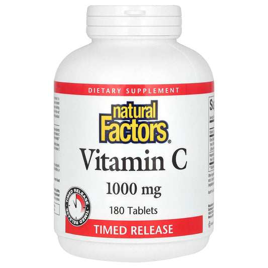 Natural Factors-Vitamin C-Time Release-1,000 mg-180 Tablets