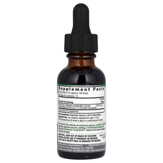 Nature's Answer, Pau D' Arco Bark, Alcohol-Free, 2,000 mg, 1 fl oz (30 ml)