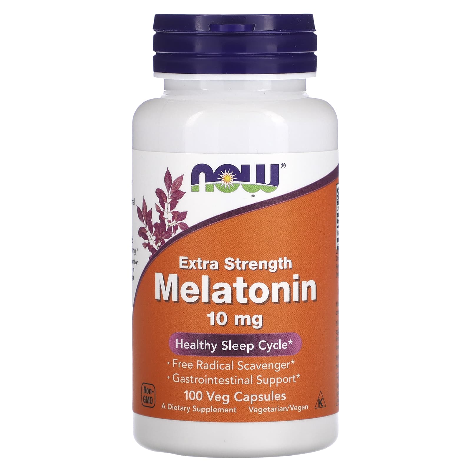 NOW Foods-Extra Strength Melatonin-10 mg-100 Veg Capsules