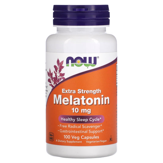 NOW Foods-Extra Strength Melatonin-10 mg-100 Veg Capsules