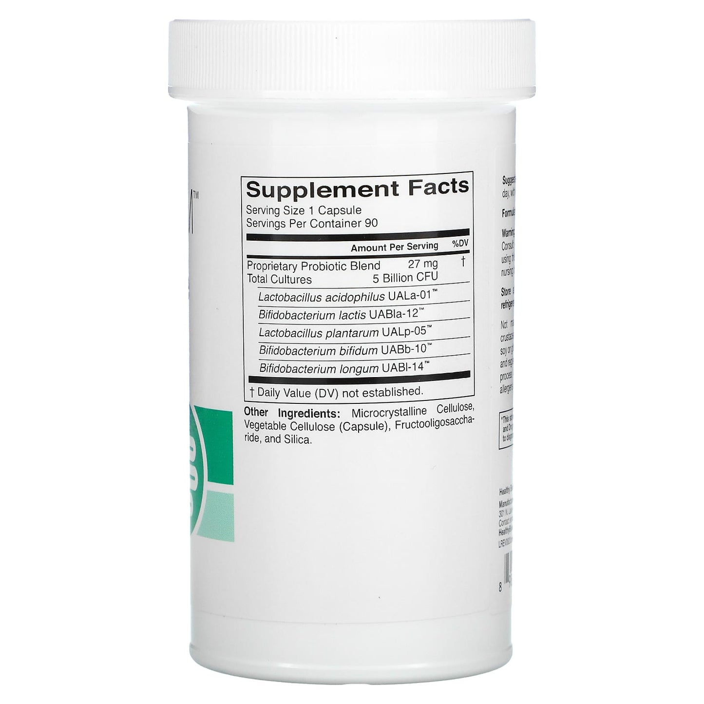 HealthyBiom, Daily Maintenance Probiotics, 5 Billion CFUs, 90 Veggie Capsules