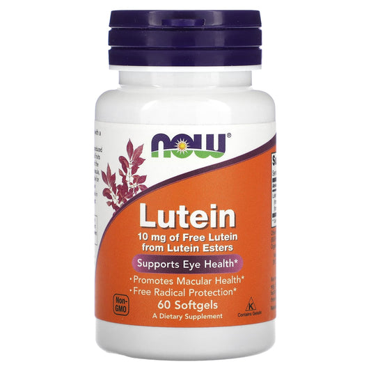 NOW Foods-Lutein-10 mg-60 Softgels