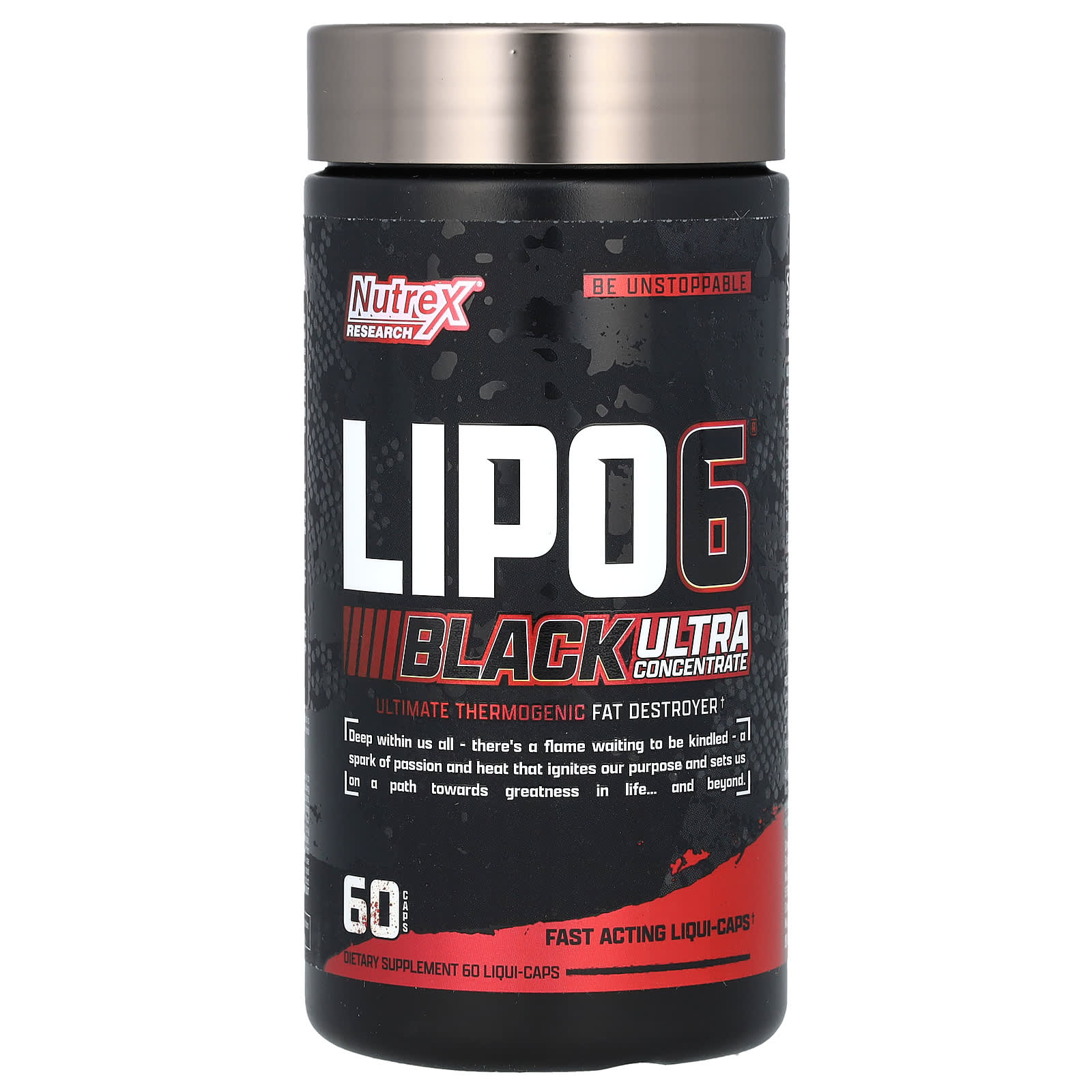 Nutrex Research-LIPO-6 Black-Ultra Concentrate-60 Liqui-Caps