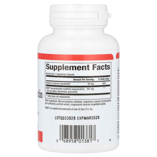 Natural Factors, Bioactive Quercetin EMIQ, 50 mg, 60 Vegetarian Capsule