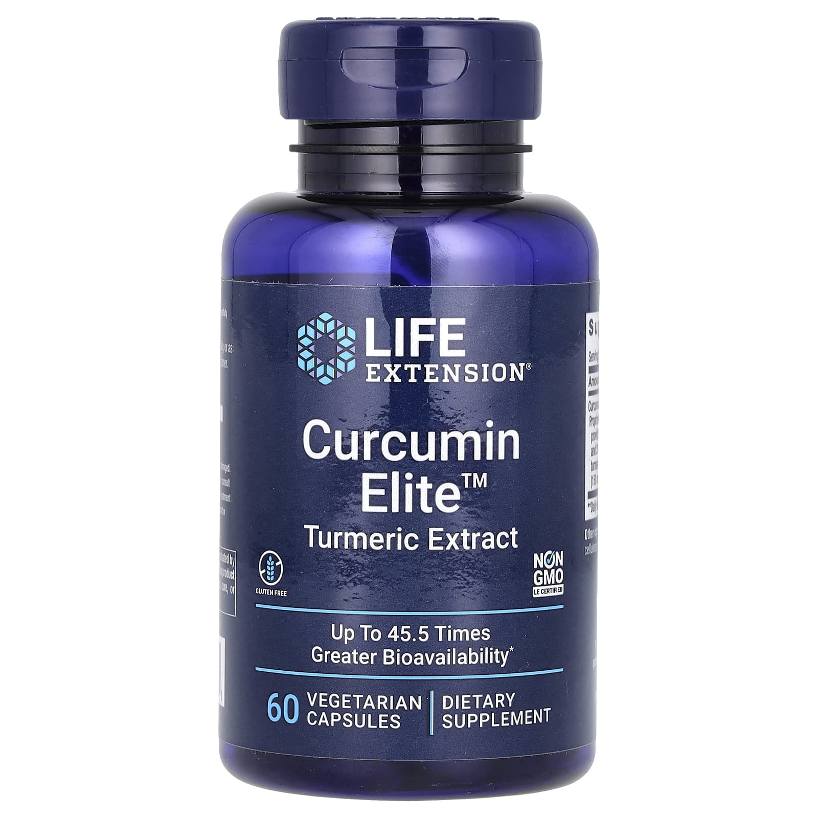 Life Extension-Curcumin Elite-Turmeric Extract-60 Vegetarian Capsules