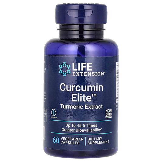 Life Extension-Curcumin Elite-Turmeric Extract-60 Vegetarian Capsules