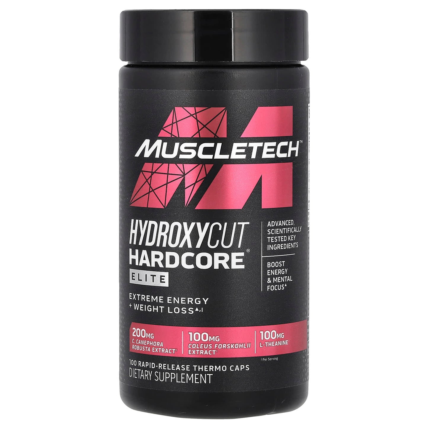MuscleTech-Hydroxycut Hardcore Elite-100 Rapid-Release Thermo Caps