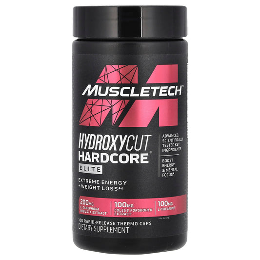 MuscleTech-Hydroxycut Hardcore Elite-100 Rapid-Release Thermo Caps