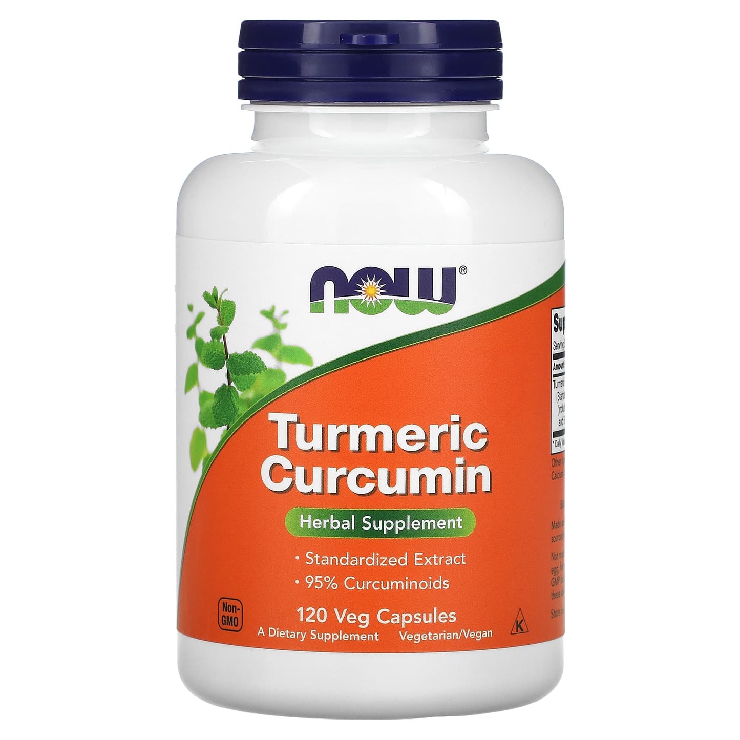 NOW Foods-Turmeric Curcumin-120 Veg Capsules