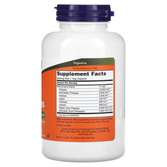 NOW Foods, Plant Enzymes, 240 Veg Capsules