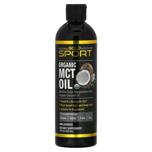 California Gold Nutrition-Organic MCT Oil-12 fl oz (355 ml)