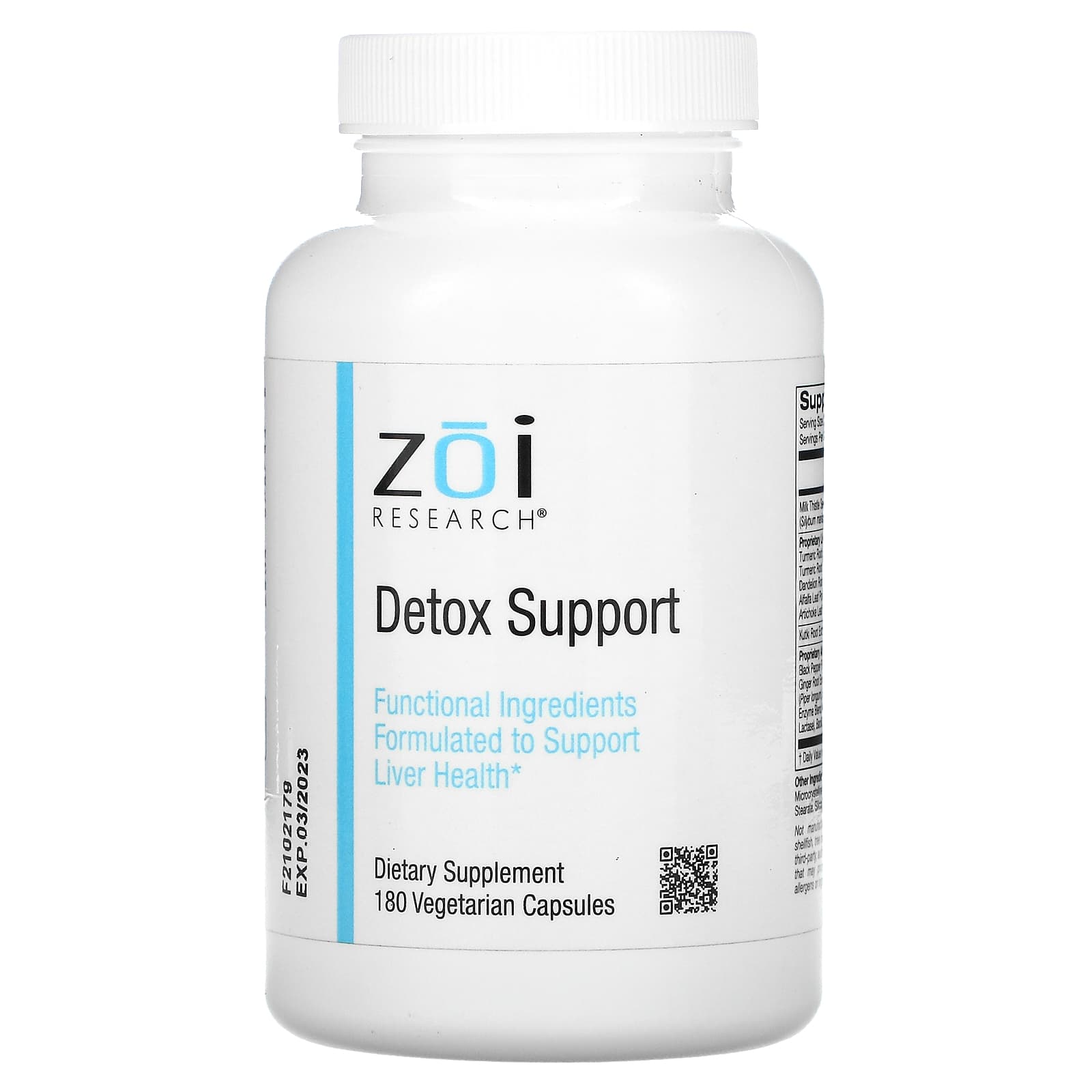 ZOI Research-Detox Support-180 Vegetarian Capsules