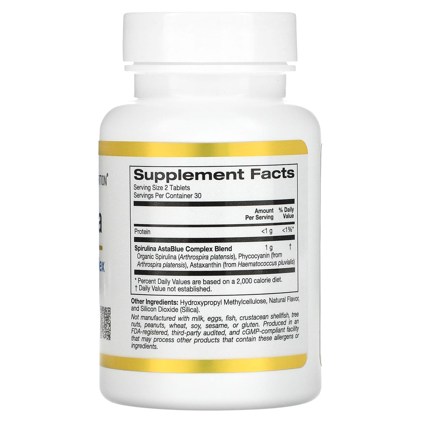 California Gold Nutrition, Spirulina AstaBlue Complex, 60 Tablets