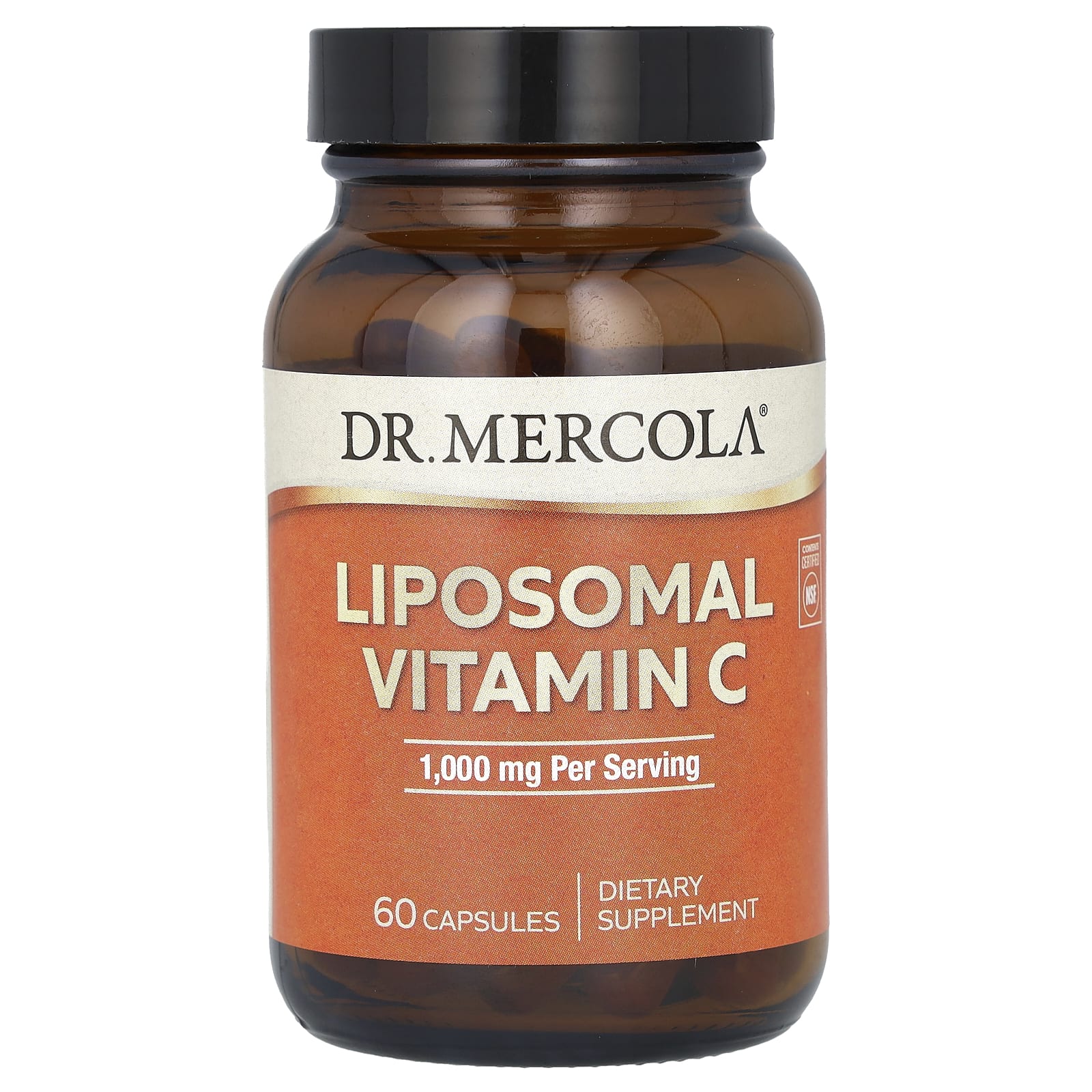 Dr. Mercola-Liposomal Vitamin C-1,000 mg-60 Capsules (500 mg per Capsule)