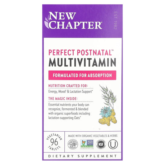 New Chapter-Perfect Postnatal Multivitamin-96 Vegetarian Tablets
