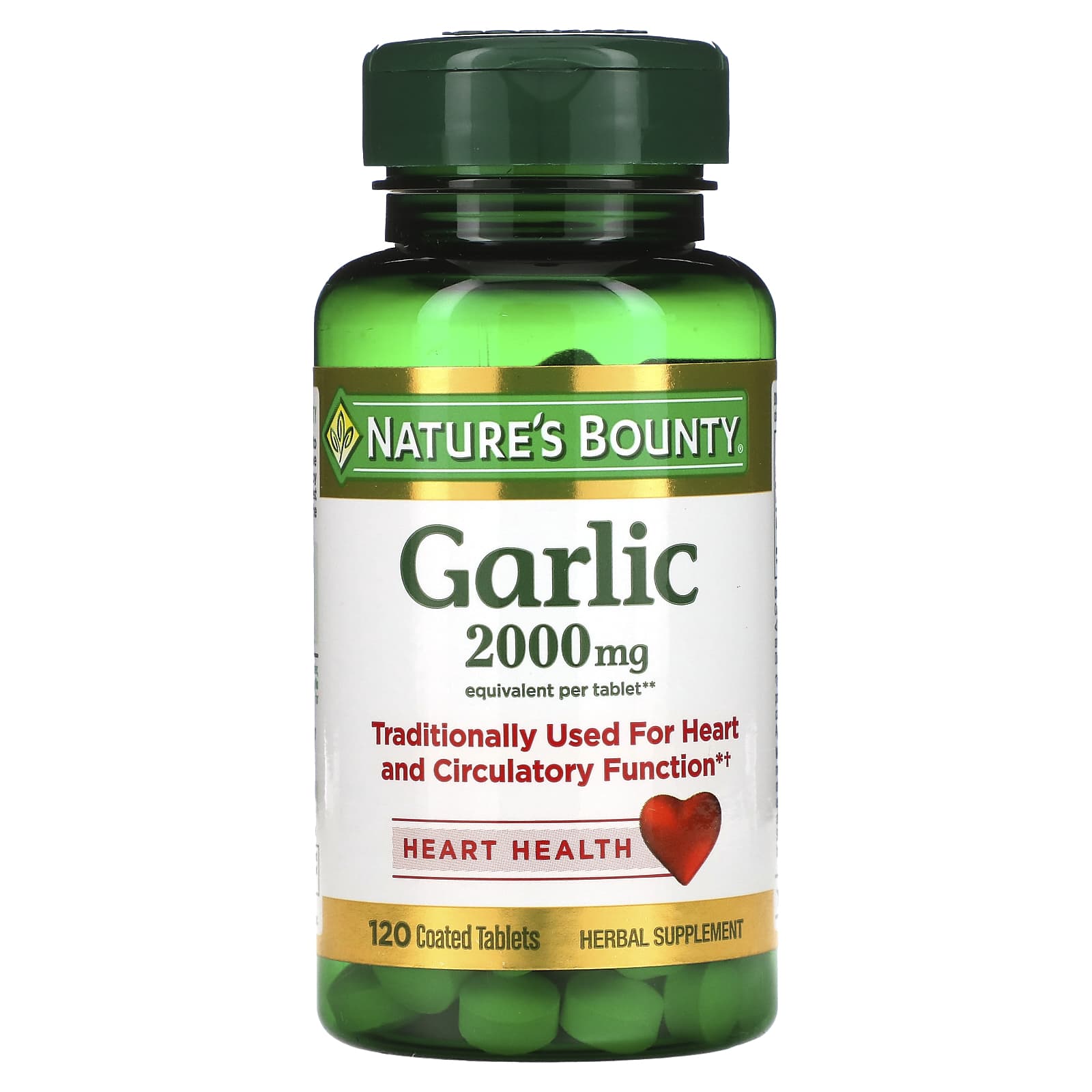 Nature's Bounty-Garlic-2,000 mg-120 Coated Tablets