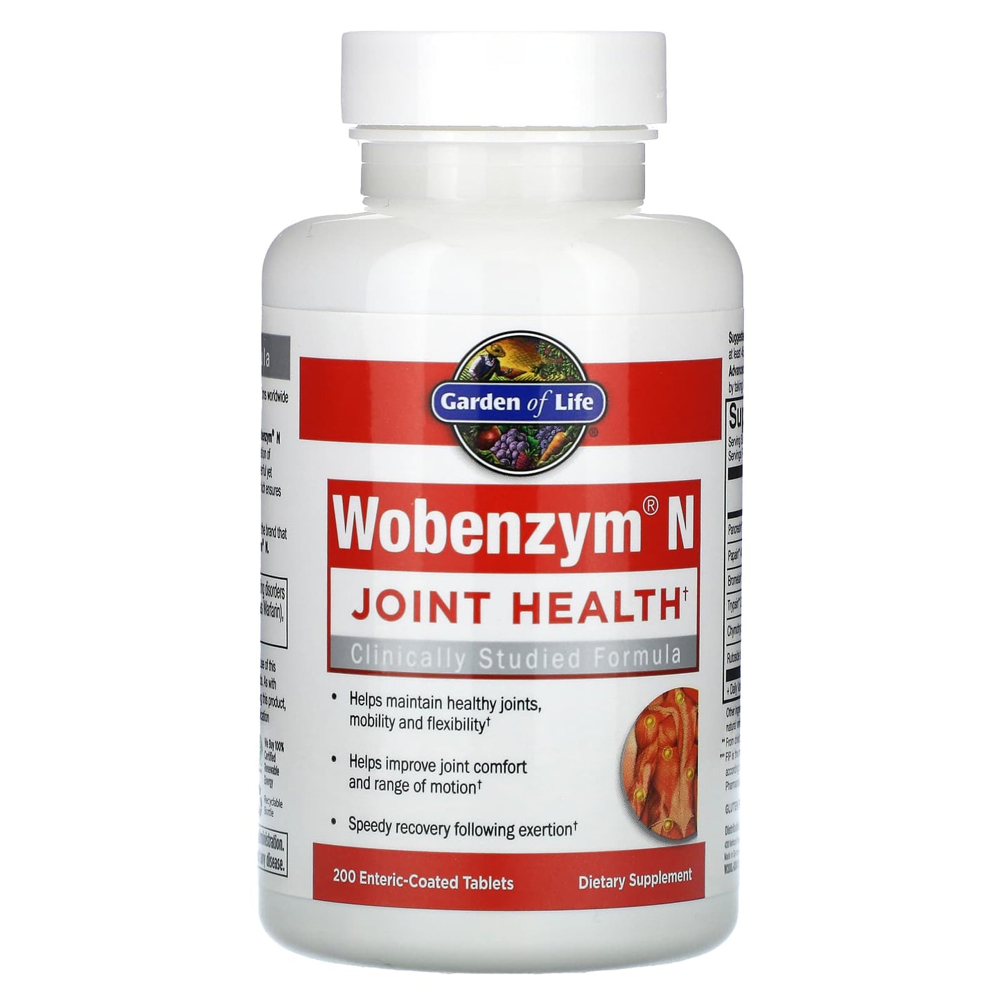 Wobenzym N, Joint Health, 200 Enteric-Coated Tablets