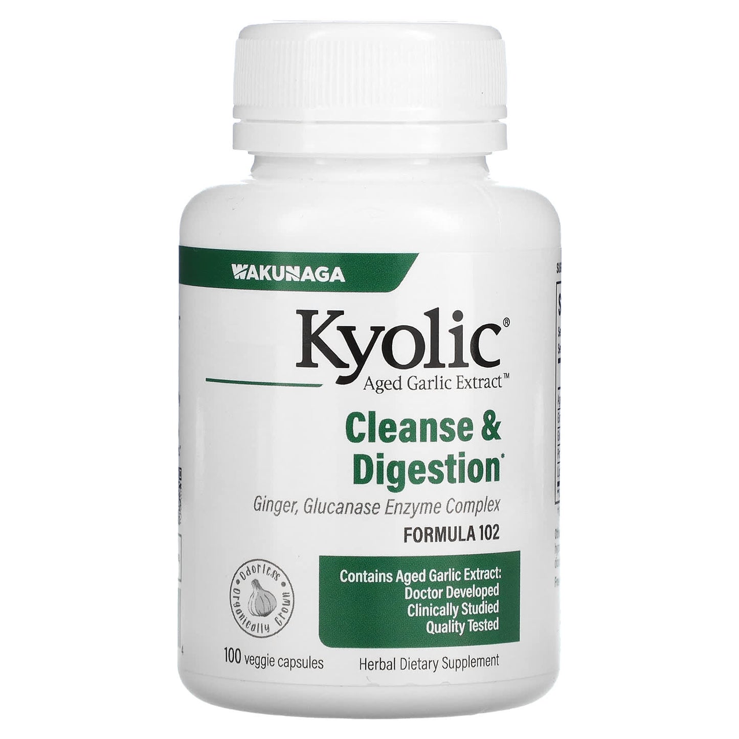 Kyolic-Aged Garlic Extract-Cleanse & Digestion Formula 102-100 Veggie Capsules