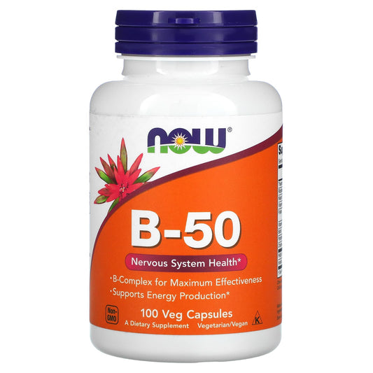 NOW Foods-B-50-100 Veg Capsules