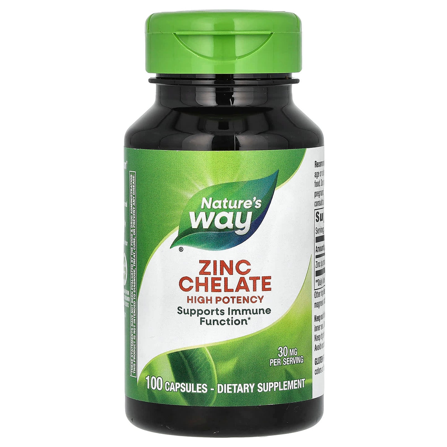 Nature's Way-Zinc Chelate-30 mg-100 Capsules