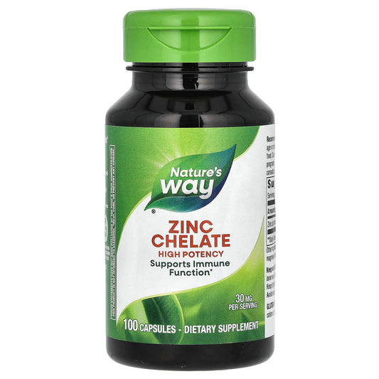 Nature's Way-Zinc Chelate-30 mg-100 Capsules