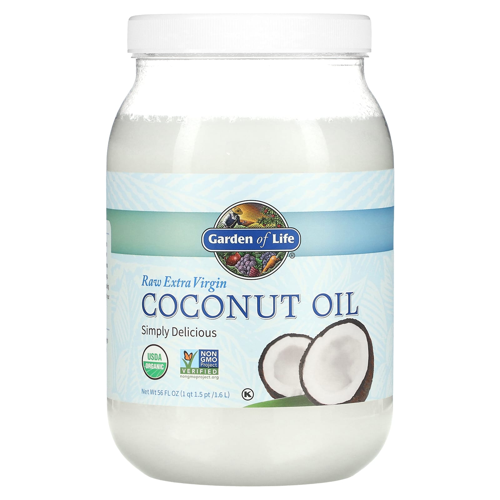 Garden of Life-Raw Extra Virgin Coconut Oil-56 fl oz (1.6 l)