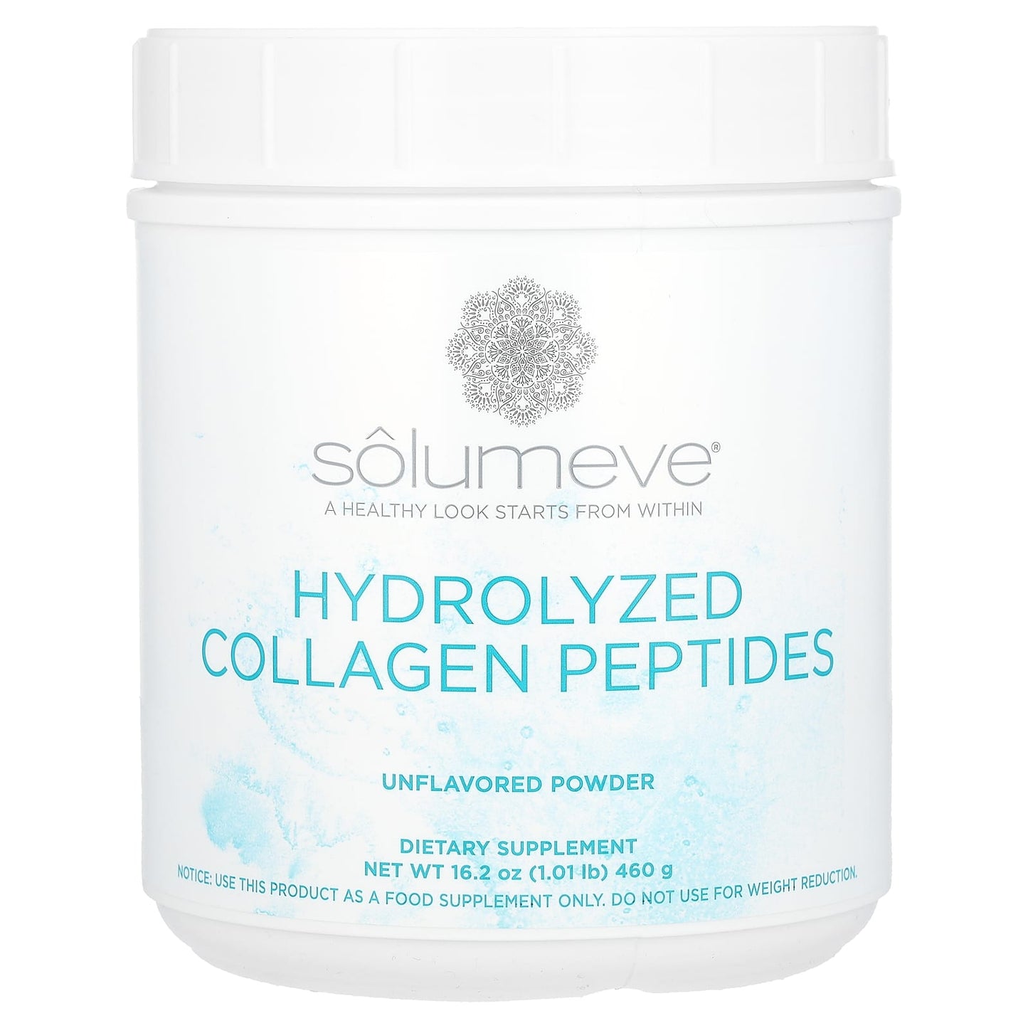 Solumeve-Hydrolyzed Collagen Peptides-Unflavored Powder-16.2 oz (1.01 lb) 460 g