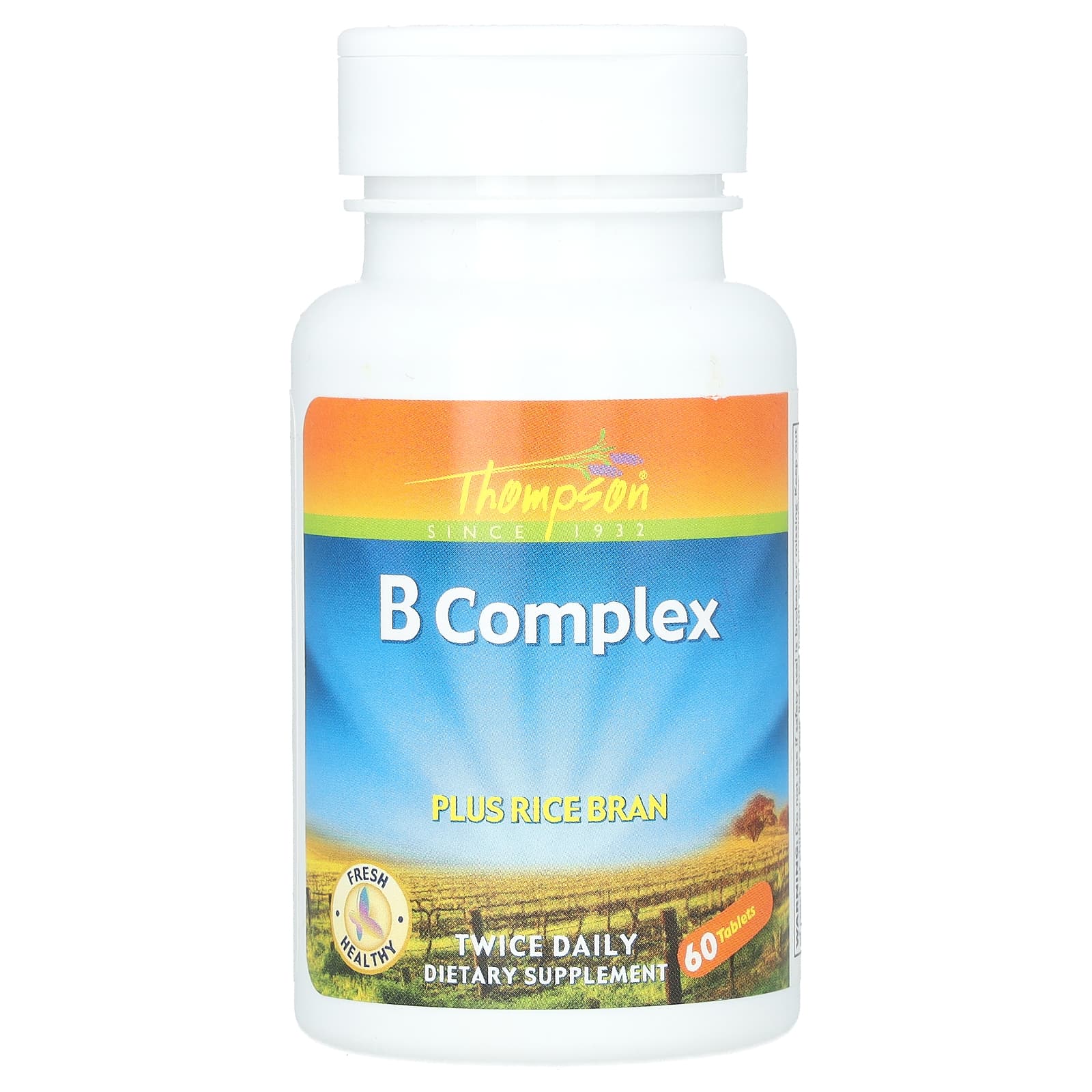 Thompson-B Complex-Plus Rice Bran-60 Tablets