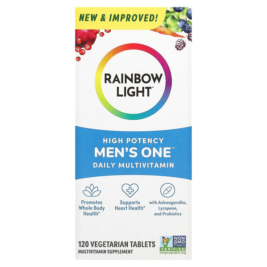 Rainbow Light-Men's One Daily Multivitamin-High Potency-120 Vegetarian Tablets